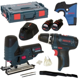 Juego de herramientas eléctricas Bosch GSR 12V-15 + GST 12V-70 Professional