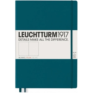 Bloc de notas Leuchtturm1917 Plain Master Slim Pacific Green