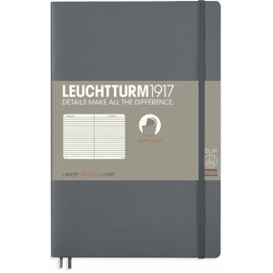 Bloc de notas Leuchtturm1917 Ruled Paperback Anthracite