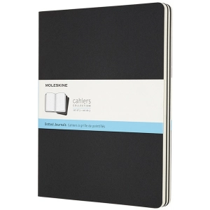 Bloc de notas Moleskine Set of 3 Dots Cahier Journals XLarge Black