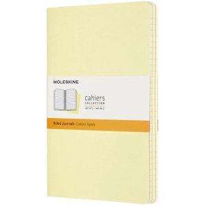 Bloc de notas Moleskine Set of 3 Ruled Cahier Journals Large Yellow