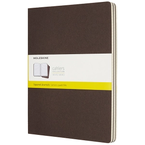 Bloc de notas Moleskine Set of 3 Ruled Cahier Journals Large Dark Brown