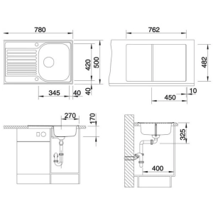 Blanco Tipo 45S Compact 513441