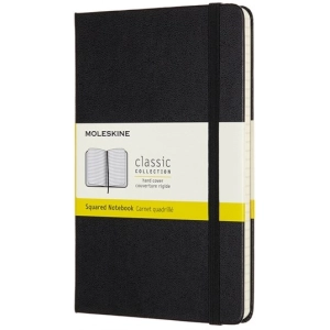 Bloc de notas Moleskine Squared Notebook Black