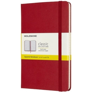 Bloc de notas Moleskine Squared Notebook Red