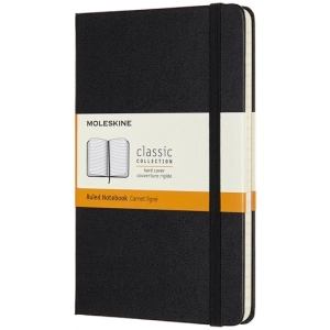 Bloc de notas Moleskine Ruled Notebook Black