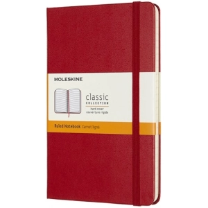 Bloc de notas Moleskine Ruled Notebook Red