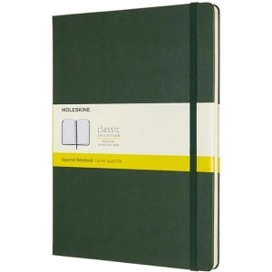 Bloc de notas Moleskine Squared Notebook Extra Large Green