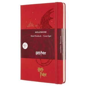 Bloc de notas Moleskine Harry Potter 4/7 Ruled Notebook Red