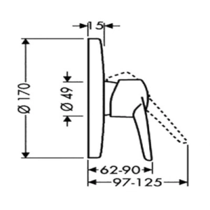 Batidora Hansgrohe Metropol E 14615000