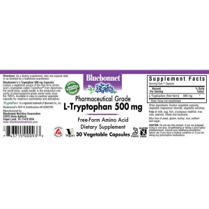 Bluebonnet Nutrition L-Tryptophan 500 mg 30 cap