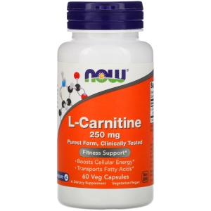 Quemagrasas Now L-Carnitine 250 mg 60 cap