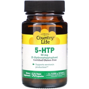 Aminoácidos Country Life 5-HTP 50 mg 50 cap