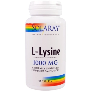 Aminoácidos Solaray L-Lysine 1000 mg 90 tab