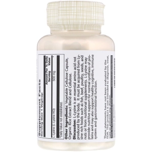 Solaray L-Lysine 500 mg