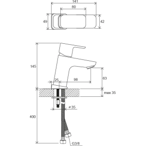 Ravak 10° Free TD F 012.00