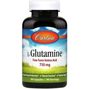 Aminoácidos Carlson Labs L-Glutamine 750 mg 90 cap