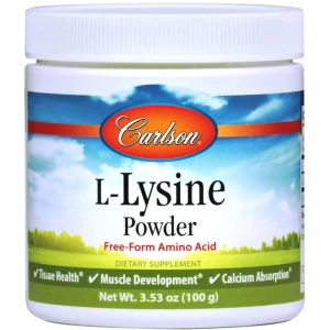 Aminoácidos Carlson Labs L-Lysine Powder 100 g