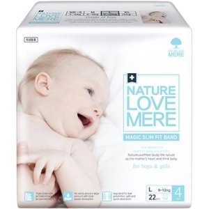 Pañales Nature Love Mere Magic Slim Fit Diapers L / 22 pcs