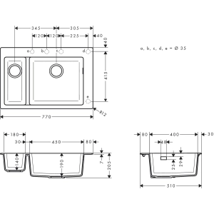 Hansgrohe S51 S510-F635 43315380