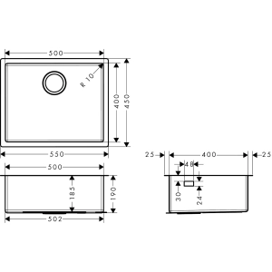 Hansgrohe S71 S719-U500 43427800