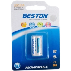 Batería / batería Beston 1xCR123A 600mAh