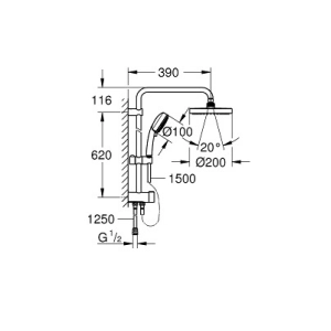 Grohe Tempesta Cosmopolitan System 200 27394001