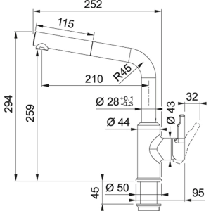 Franke Urban Pull Out 115.0595.083