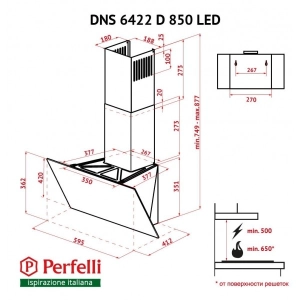 Perfelli DNS 6422 D 850 BL LED