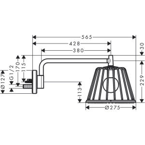 Axor LampShower 275 26031000