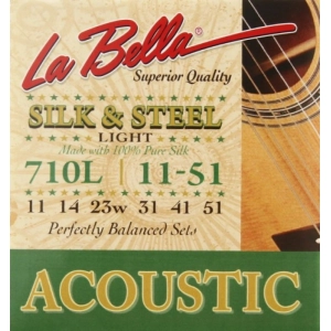 Cadenas La Bella Silk and Steel Acoustic 11-51