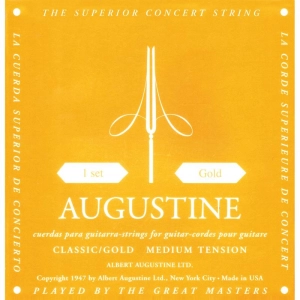 Cadenas Augustine Classic/Gold Label Classical Guitar Strings Medium Tension