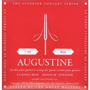 Cadenas Augustine Classic/Red Label Classical Guitar Strings Medium Tension