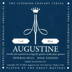 Cadenas Augustine Imperial/Blue Classical Guitar Strings High Tension