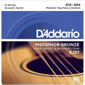 Cuerdas DAddario Phosphor Bronze 12-String 12-54