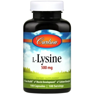 Aminoácidos Carlson Labs L-Lysine 500 mg 100 cap