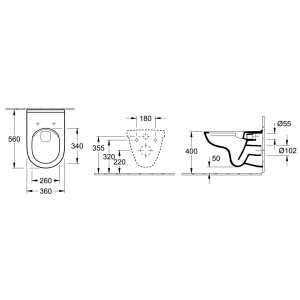 Villeroy & Boch O.novo 5660D301 WC