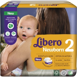 Pañales Libero Newborn 2 / 34 pcs