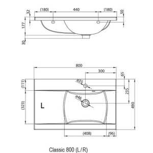 Ravak Classic 800 L