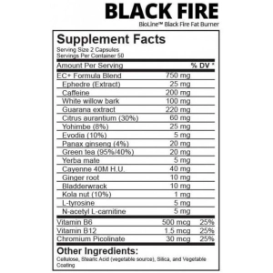 Bioline Black Fire Fat Burner 100 cap