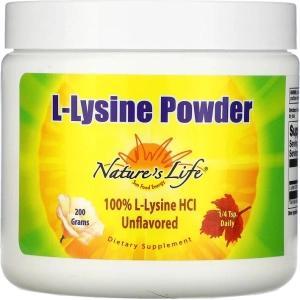 Aminoácidos Natures Life L-Lysine Powder 200 g