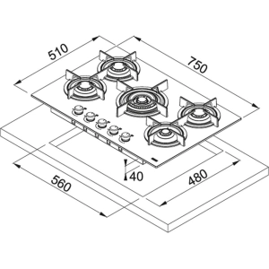 Franke FHCR 755 4G TC HE XS C