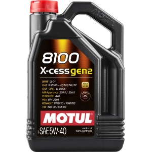 Aceite de motor Motul 8100 X-Cess Gen2 5W-40 4L