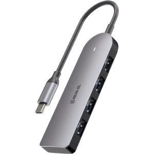 Lector de tarjetas / USB-hub REAL-EL CQ-415