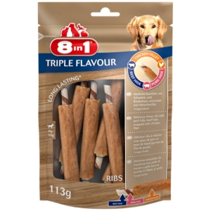 Comida para perros 8in1 Triple Flavour Ribs 0,11 kg