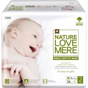 Pañales Nature Love Mere Magic Soft Fit Diapers NB-S / 26 pcs