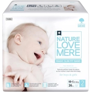 Pañales Nature Love Mere Magic Slim Fit Diapers NB-S / 26 pcs