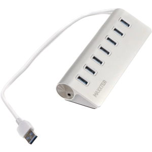 Lector de tarjetas / USB-hub Maxxter HU3A-7P-01