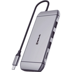 Lector de tarjetas / USB-hub REAL-EL CQ-900