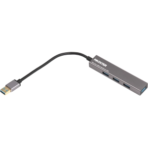 Lector de tarjetas / USB-concentrador Maxxter HU3A-4P-02